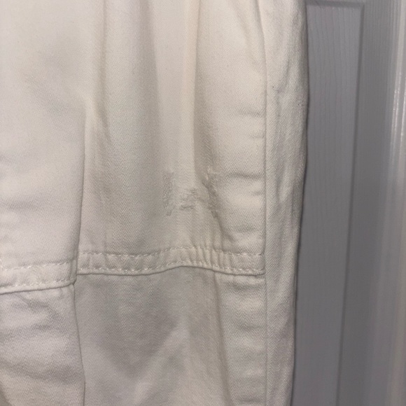 Aerie Beach Pants White linen Distressed - Picture 8 of 13